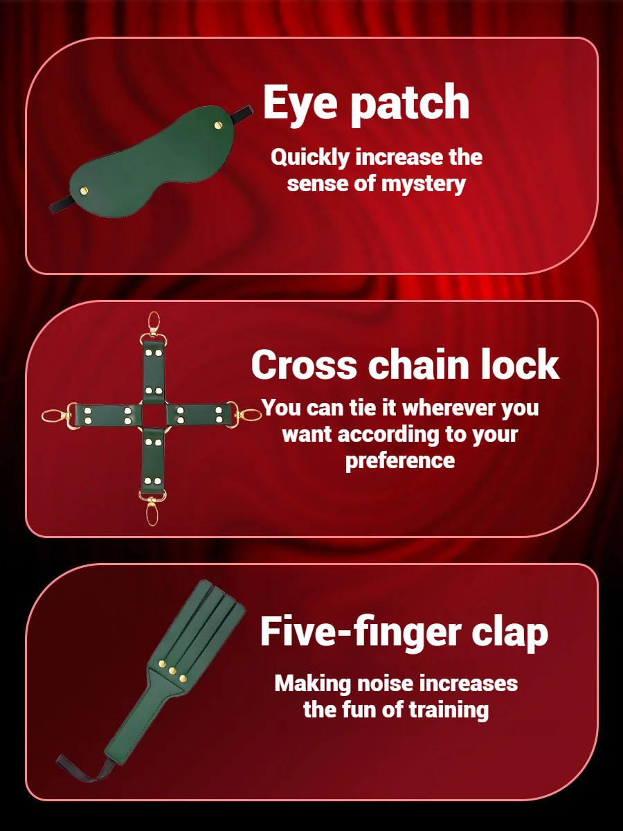 BDSM G Spot Dildo Vibrator Anal Plug Bondage Set Sex Toys For Women Whip Handcuffs For Sex Bdsm Exotic Adult Games view 3