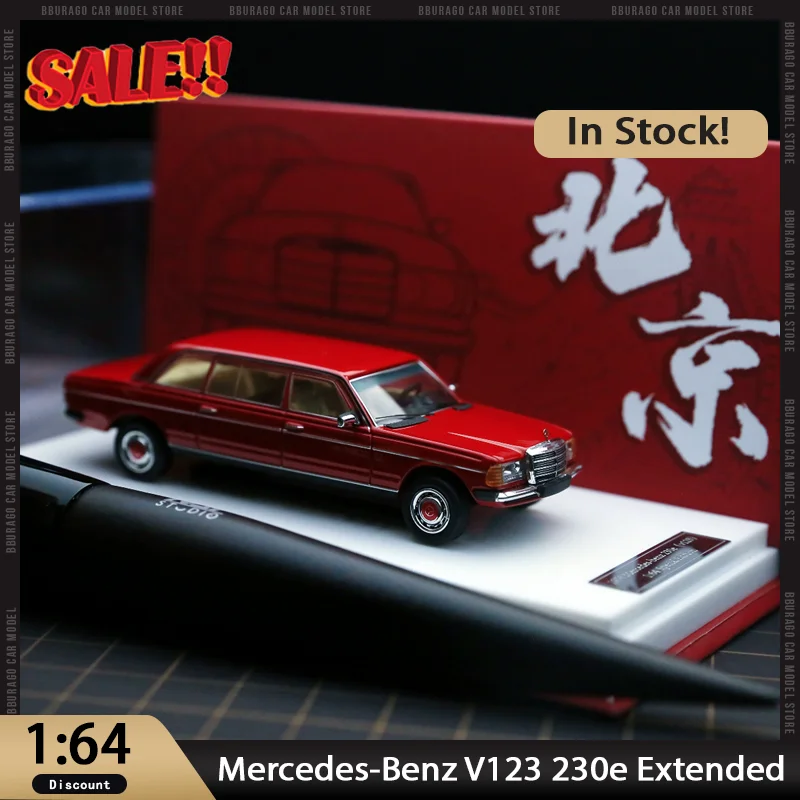 

New In Stock Goc&Jiyi 1:64 Mercedes-Benz V123 230e Extended Limousine Car Alloy Miniature Hec Limited Edition Diecast Custom Toy