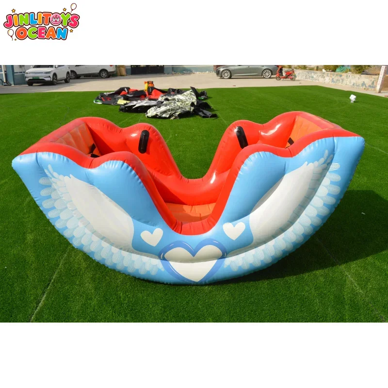 Commercial Grade Various Themes Inflatable Rocking Boat Pirate Ship Rocker for Kids Outdoor Event Party Rental Business