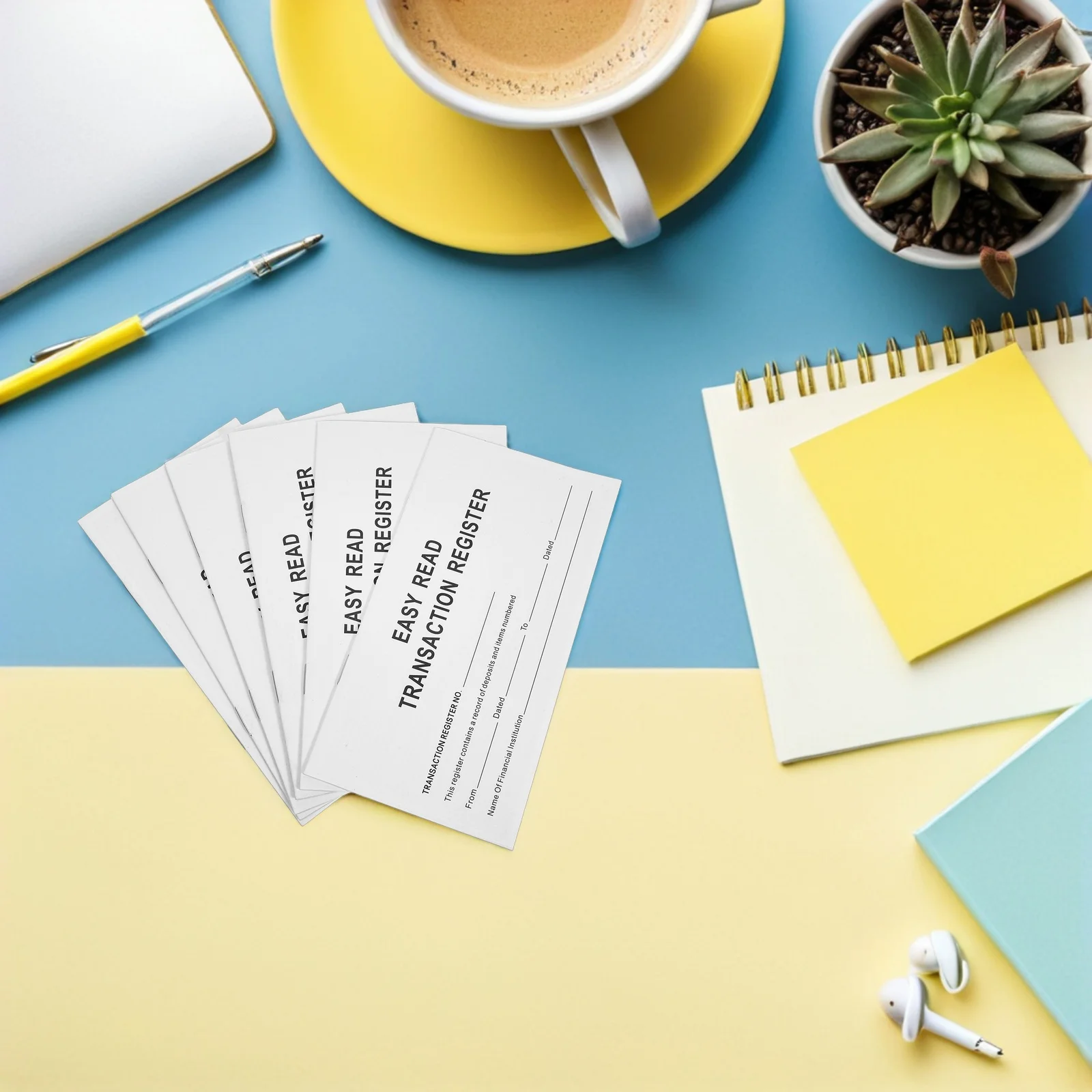 تحقق من سجل دفتر الشيكات المالي الحجم المحمول لتتبع النفقات وكتاب سجل إدارة العملات #1