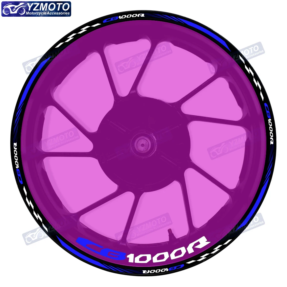 

Для Honda CB1000R CB 1000 R мотоциклетные гоночные 17-дюймовые наклейки на переднюю и заднюю ступицу колеса, водостойкие светоотражающие наклейки на обод