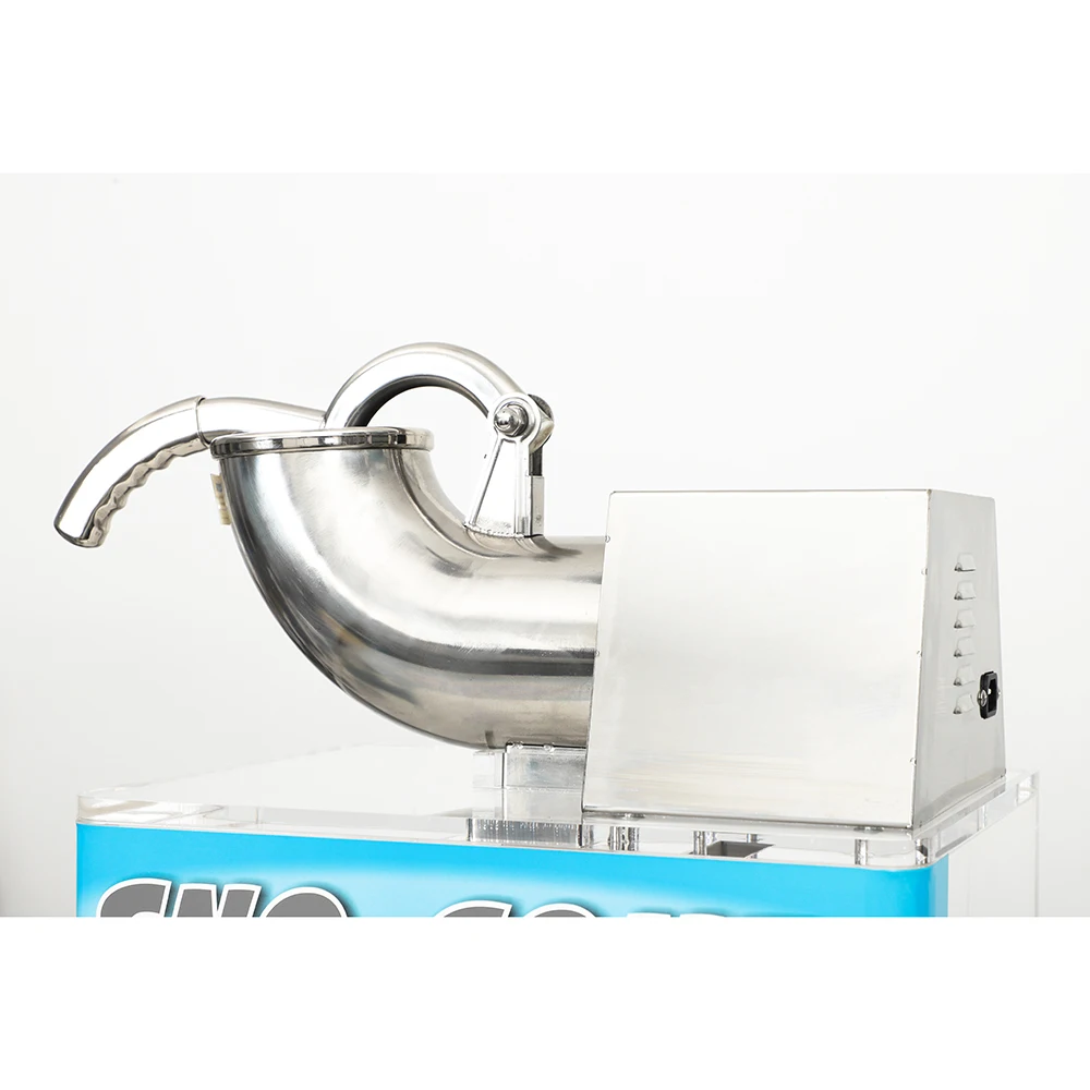 Commercial Ice Crusher Electric Snow Cone Machine With Dual Blades Shaved Ice Machine for Family Restaurants Bars
