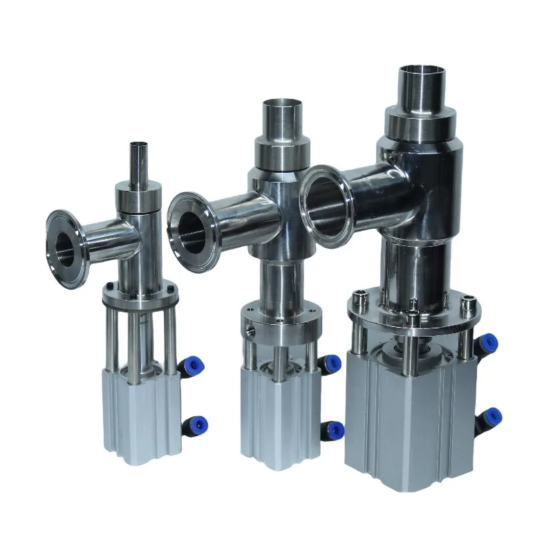 Pneumatic Filling Valve 304 Stainless Steel Dual‑Use For Paste Liquid DN16 25 34 45 Filling Machine Nozzle Industrial Packaging