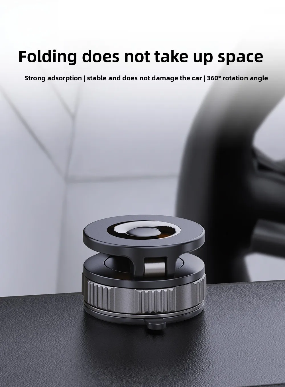 New car mobile phone holder vacuum adsorption 360 degree folding multi-functional desktop holder