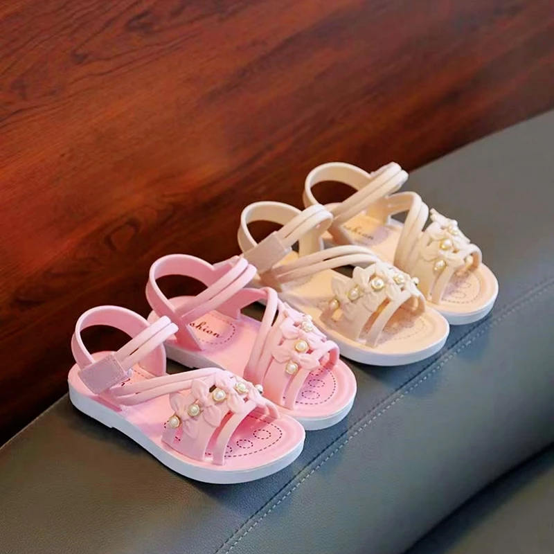 أحدث مواد حماية البيئة الخضراء لعام 2025، صنادل للفتيات على الإنترنت، زهور وزهور ترفيهية، نمط جميل، خفيف الوزن