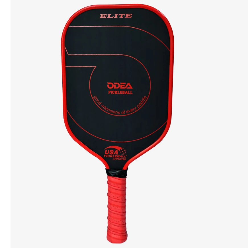 ODEA ELITE Pickleball Paddle, USA Pickleball Approved, 3K Carbon Surface with Superior Grit & Spin, Racket with Paddle Cover