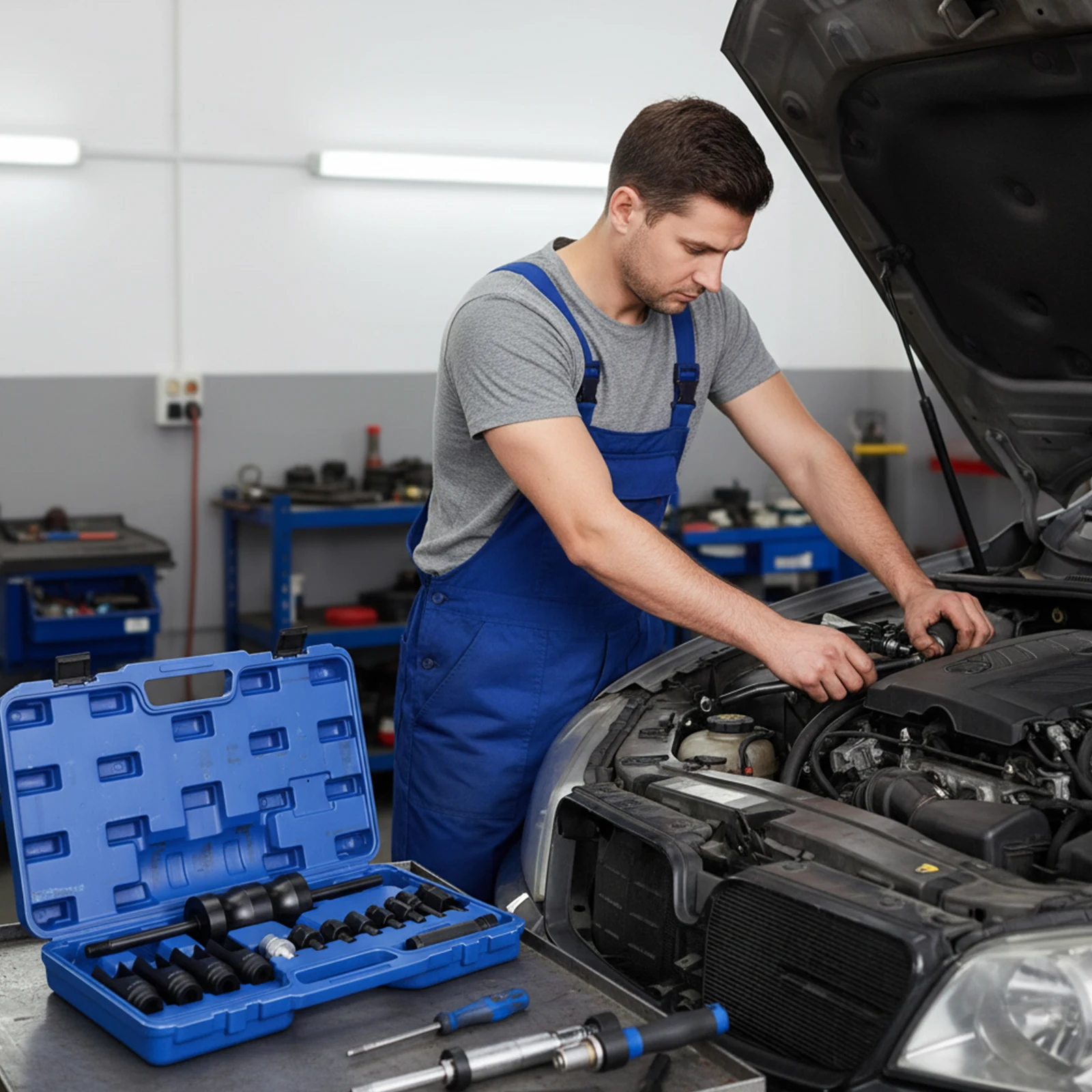 

14 Pcs Injection Puller Extractor Kit Tool Injector Puller Tool Kit for Bosch Delphi Siemens