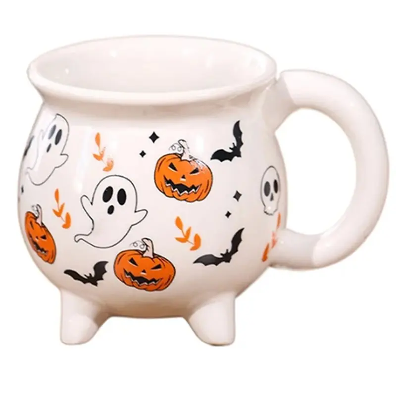 

AB66-украшение на Хэллоуин, волшебная банка, кружка-волшебник, орнамент, тыква, призрак, послеобеденный чай, чашка для завтрака, молока, подарок