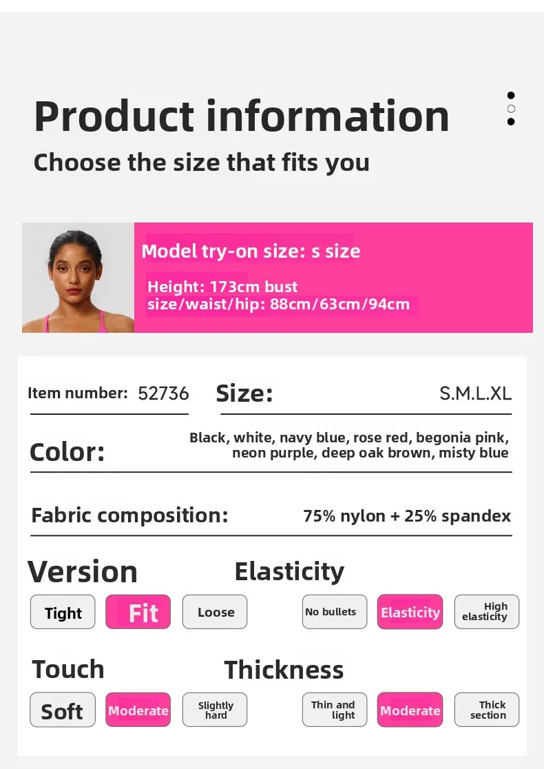 Tight Yoga Bra Women's Camisole Beautiful Back No Steel Ring Sports Bra Quick Drying Running Yoga Clothes Fitness Chest Pads