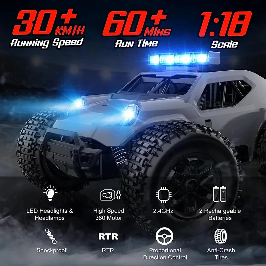 1:20 RC 4WD Off-Road Remote Control Car Big Tire High Speed Electric Racing Zabawki dla dzieci Outdoor Kid Game Gifts Boy