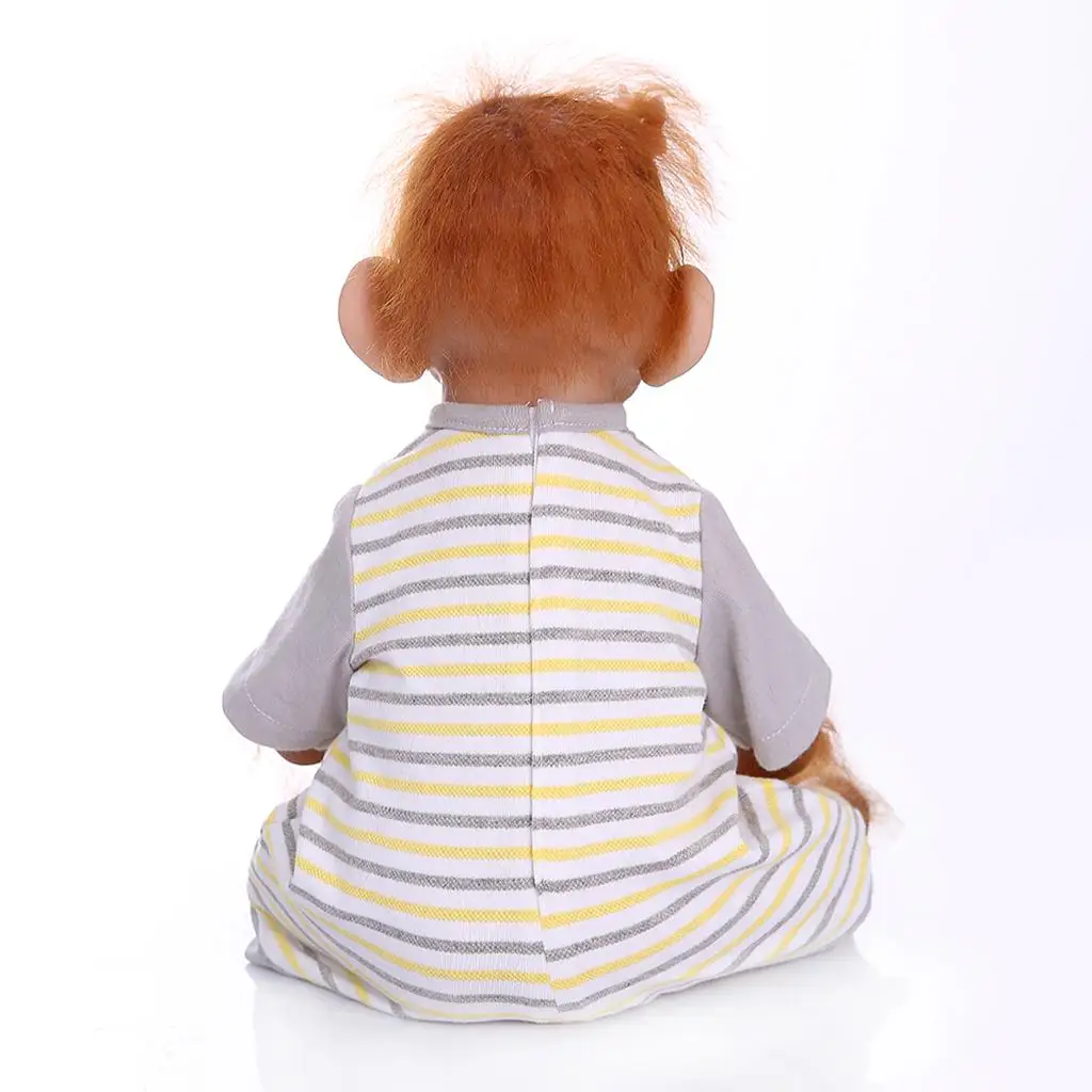 Lifelike Monkey Shape Doll 40cm Soft Vinyl Material Realistic Baby Face Articulated for Children Gifts