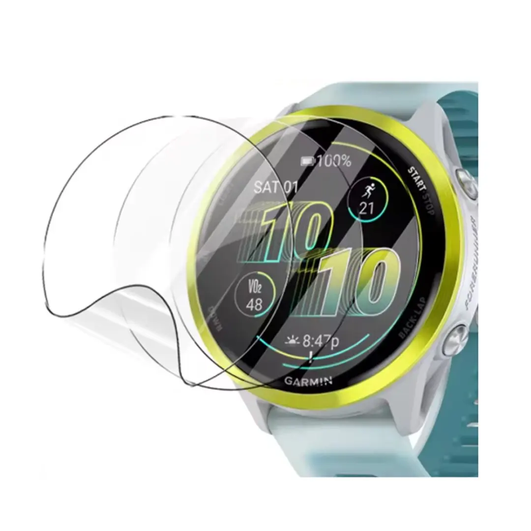 Защитная пленка для экрана с 3D PMMA, полное покрытие и прозрачная мягкая пленка HD, совместимая с Garmin Forerunner 570 42 мм 47 мм/Forerunner 970