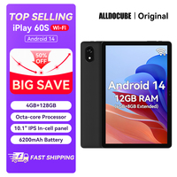 Alldocube iPlay 60S 4G/Wi-Fi Version 10.1inch Tablet Smart Touch Android 14 4GB+8GB virtua RAM 128GB ROM 6200mAH Battery