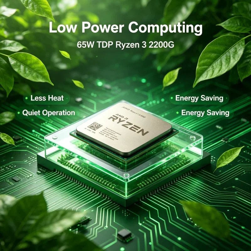 Ryzen 3 2200G Processor AM4 Slot Built-in Display Core No Extra GPU Desktop Computer Chip