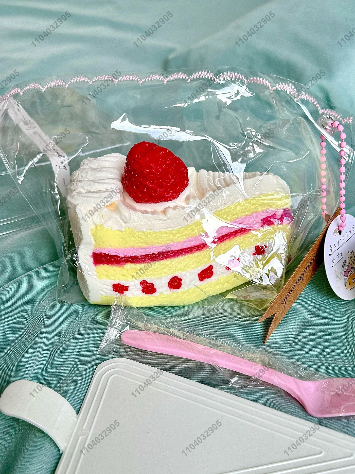 Strawberry Triangle Cake Taba Squishy Strawberry Cream Mousse Cake Squeeze Toy Mochi Toy Stress Release Hand Relax Toy