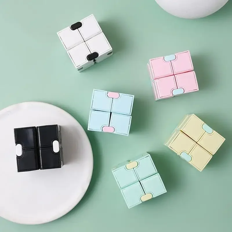 1pc Infinite Magic Cube Fingertip Artifact Intelligence Decompression Toy Macaron Finger Cube Transformation Puzzle кубик рубик