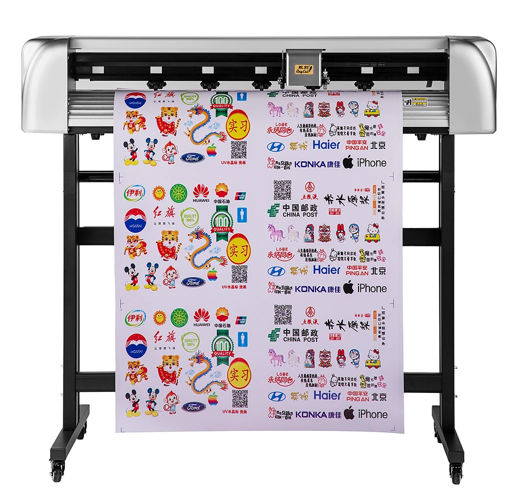 700mm Industrial Grade High-Speed Car Sticker Die Cutting Machine CCD Camera Dual Heads Cutter Graph Plotter Zhike