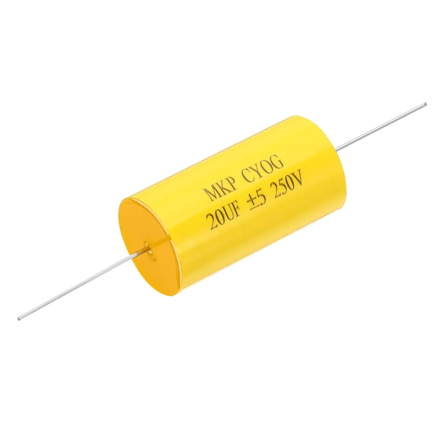 2PCS 20uF 250V Frequency Divider Axial Audio Speaker Crossover Step-Less Film MKP Capacitor for Audio Equipment