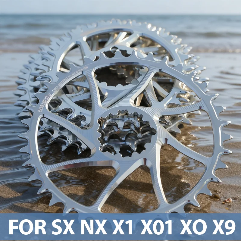 

3bolt 3mm Offset Direct Mount Chain Ring Narrow Wide Silver Chainring Aero For Sram Sx Nx Xo Xx Axs 34 Teeth Sprocket 12v Crown