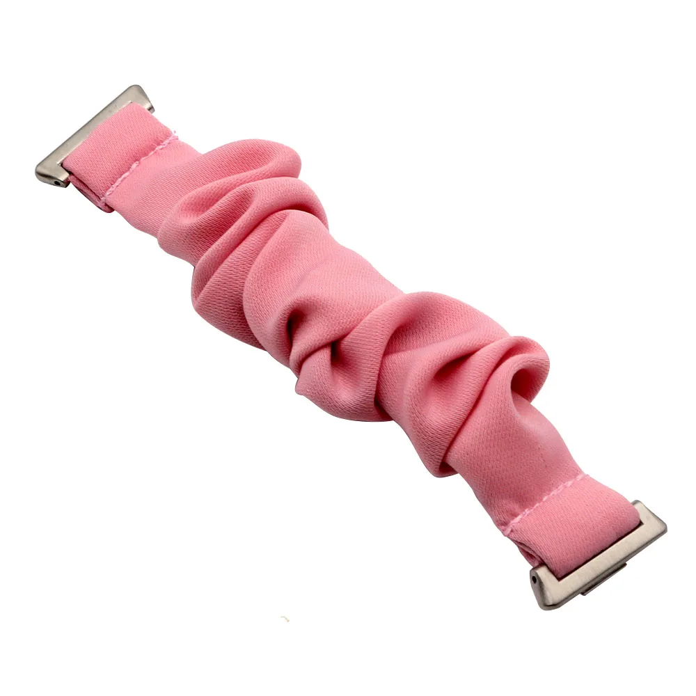 Cinturino in tessuto rosa per Huawei Watch Fit 3/ Fit 4 Pro/ Fit4 Band Smartwatch Bracciale elastico Scrunchie di ricambio per donna