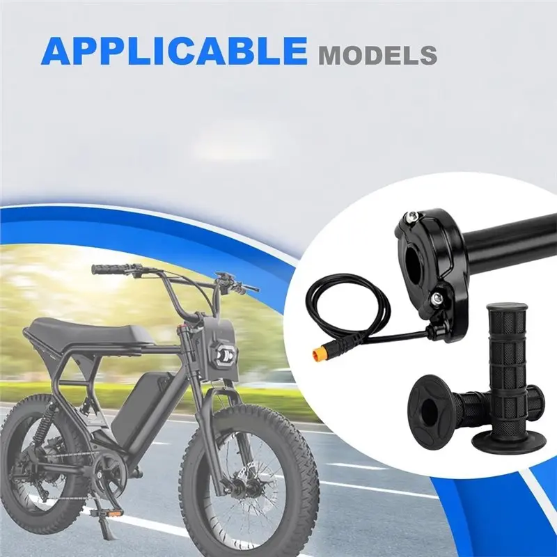 Ebike Full Twist Throttle, Protecting Quick Twist Throttle For Macfox X1 Happyrun- 3 Pin Surron Style Ebike Throttle Kit-Boom
