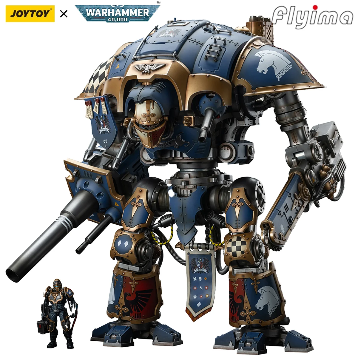 [Pre-Order]JOYTOY Warhammer 40,000 1/18 Action Figures Imperial Knights House Terryn Knight Paladin Model