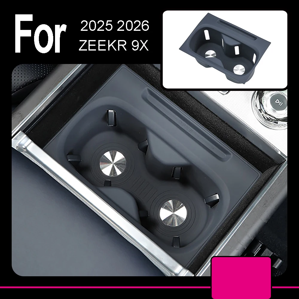 

Central Control Ssilicone Cup Pad Front Cup Slot Anti Dust Pad Dust Prevention Abnormal Noise Accessories For ZEEKR 9X 2025 2026
