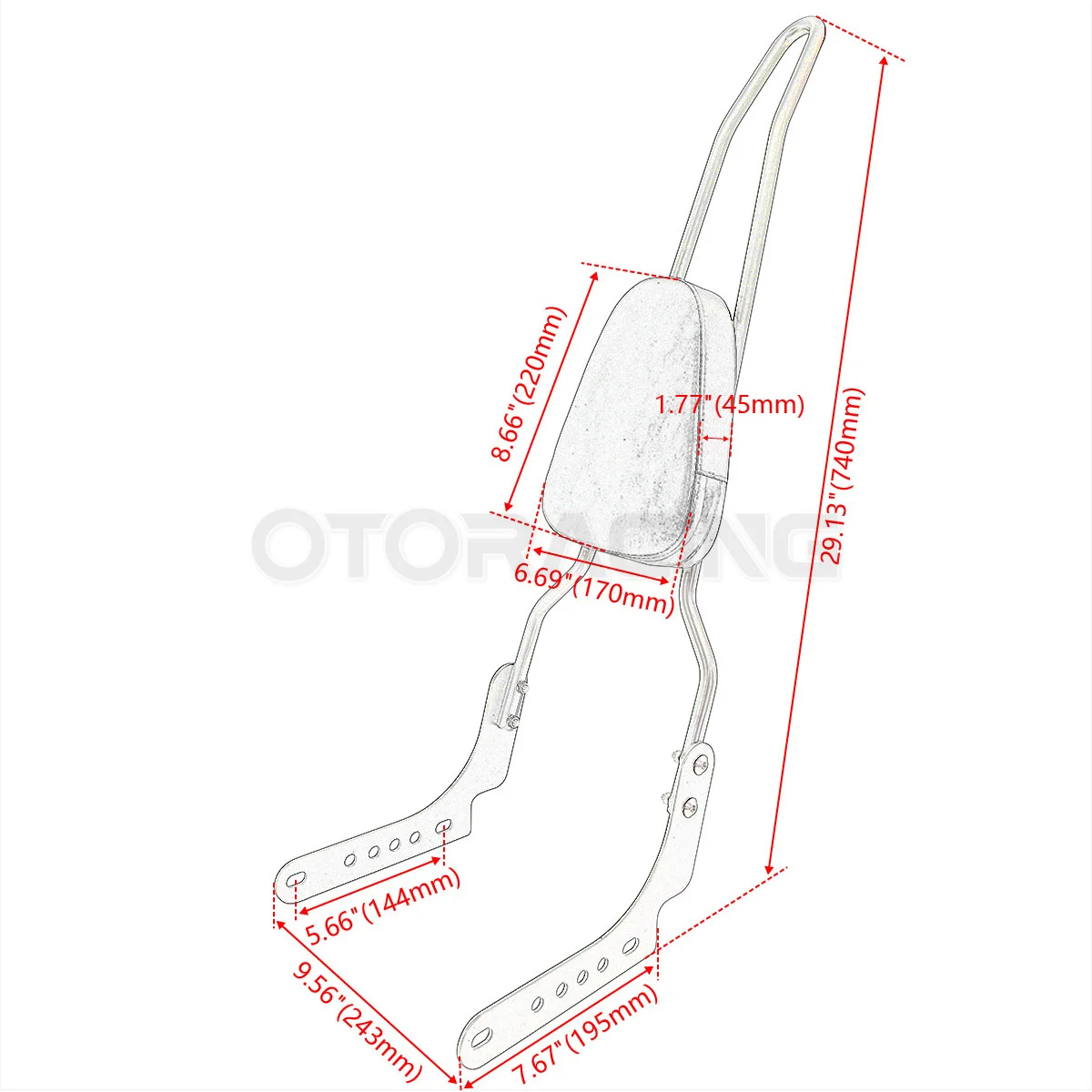 Motorcycle Backrest Sissy Bar For Harley Nightster 975 RH975 RH 975 2022-2025 Nightster Special 975 RH975S 2023-2025