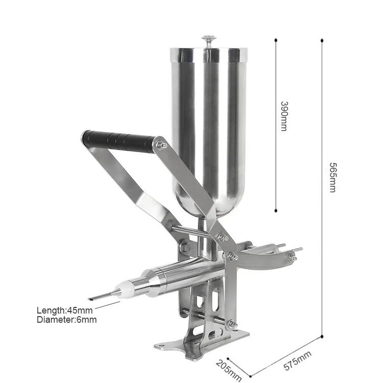 Máquina Manual de llenado de pan y mantequilla, máquina de relleno de crema y pasteles, máquina de llenado de núcleo de mermelada