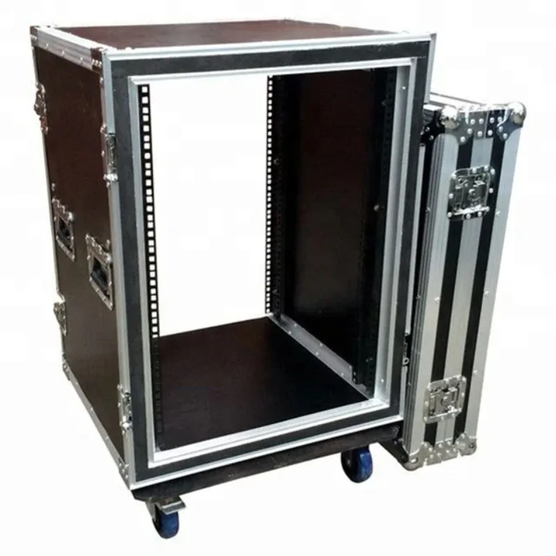 

Heavy Duty Amplifier Rack Rackmount Flight Case with Casters
