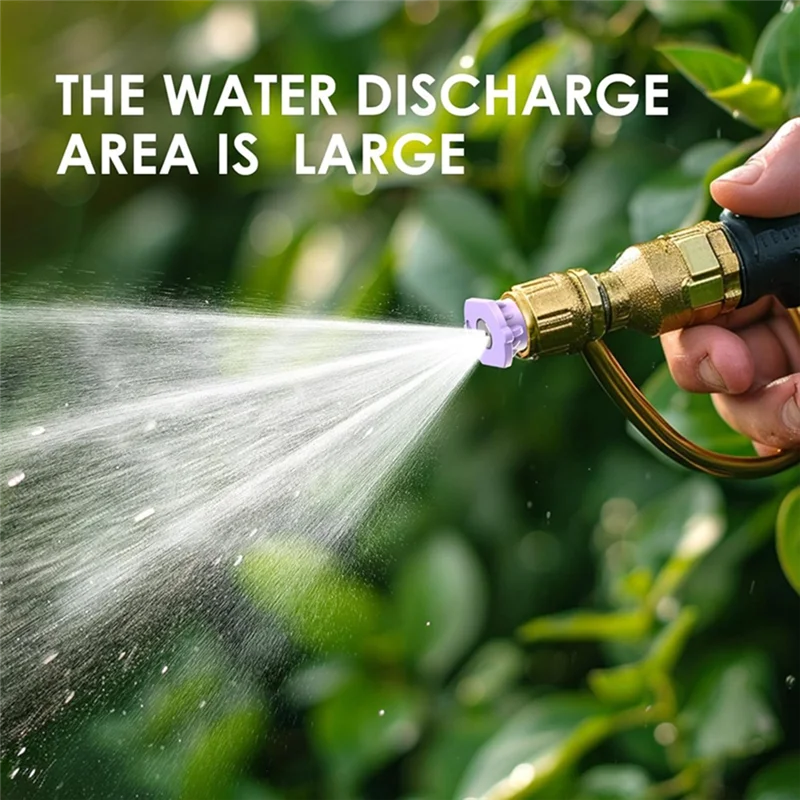 

AT21-Pressure Washer Low Pressure For Plant Compatible 4-Direction Water Discharge Mist Nozzle Tip With 1/4 Inch Quick Connector