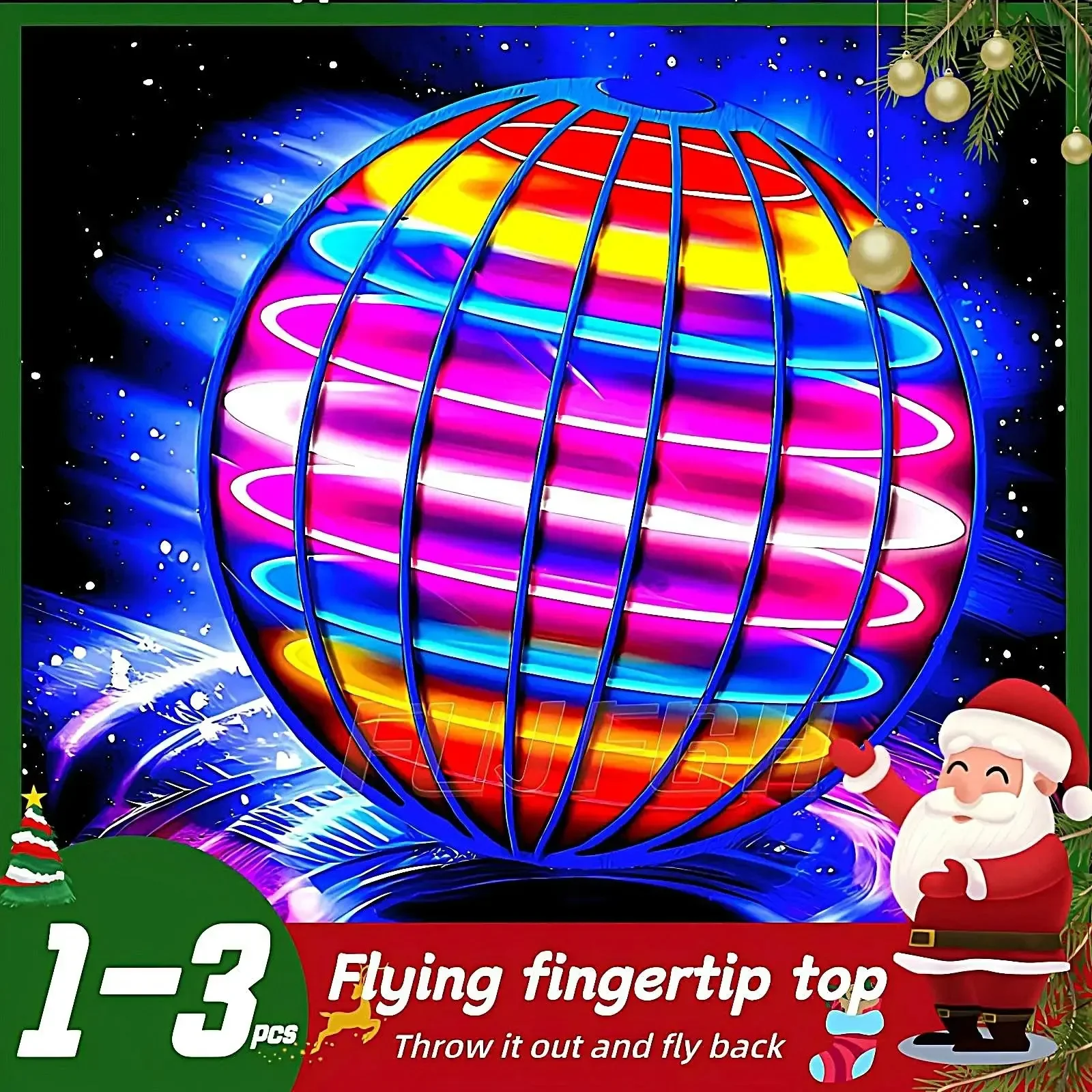 Flying Ball Boomerang Fly Orb Magic With LED Lights Drone Hover Ball Fly Nova Orb Flying Spinner Children Toys Christmas Gifts