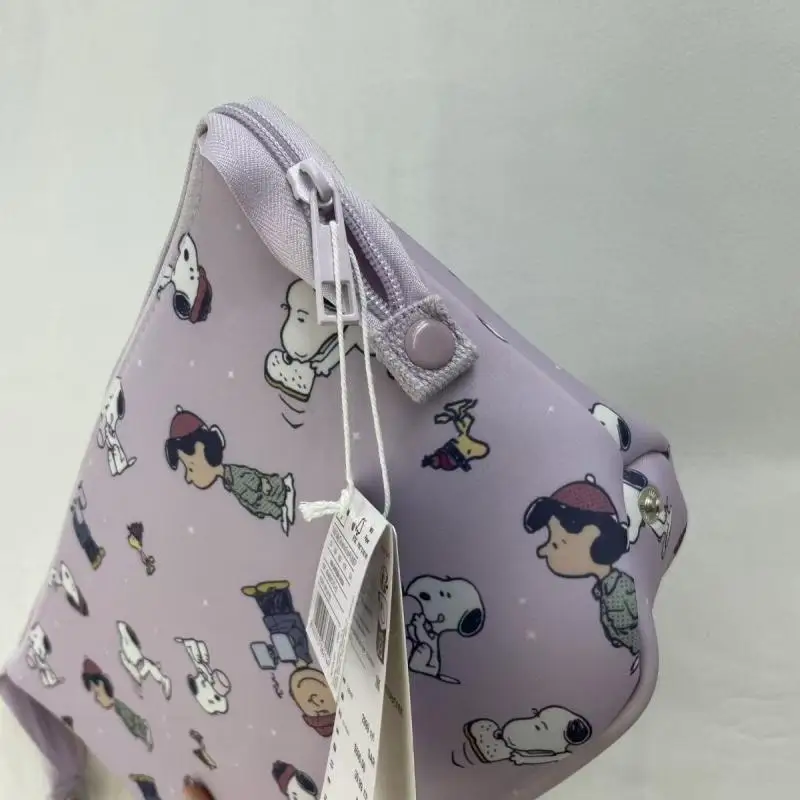 Snoopy Cosmetic Bag Cute Cartoon Snoopy Printed Large Capacity Storage Pouch Makeup & Toiletry Organizer Gift for Girl