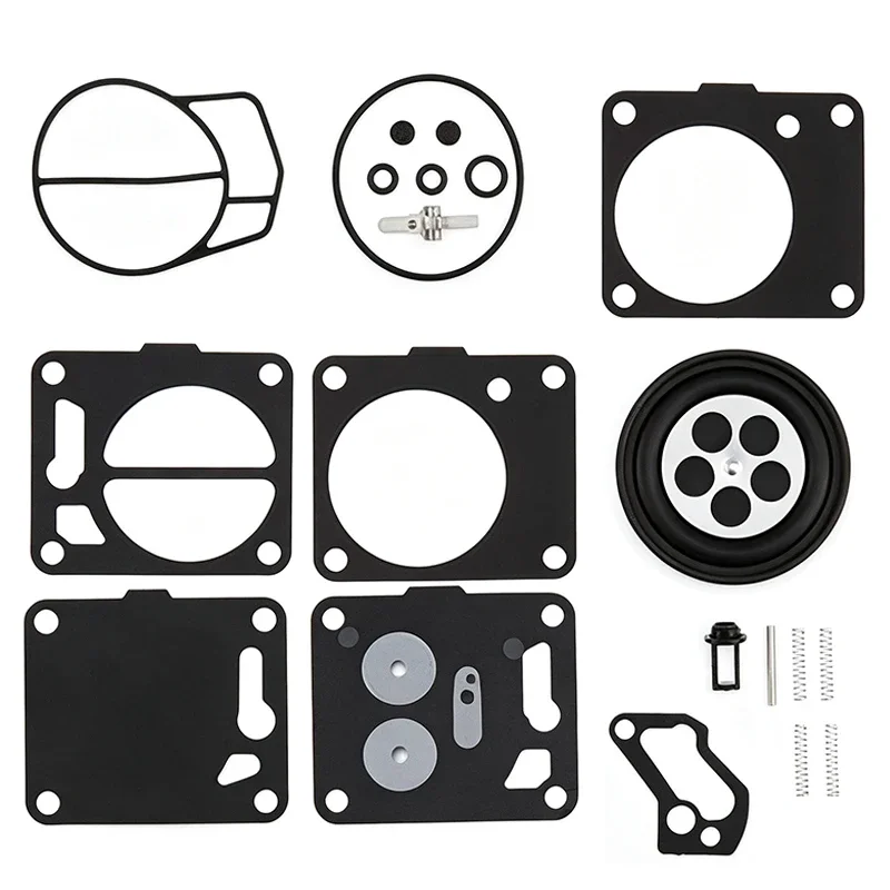For Yamaha Mikuni Super Carburetor Repair Kit  Carb Rebuild Kit Fit Jet Diaphragm Gasket Float Gasket Check Valve O-ring