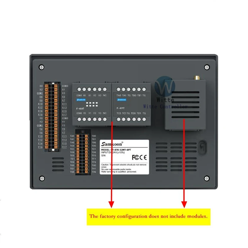 Samkoon เครื่อง GT-070-32MT-8PT-G GT-070-32MT-8PT HMI + PLC ขนาด7นิ้วหน้าจอสัมผัสแบบออลอินวัน