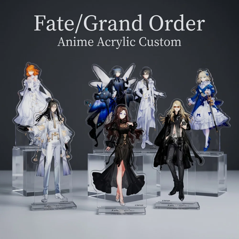 FateGrand Order Anime Acrylic Stand Keychain Ritsuka Artoria Oberon Da Vinci Tezcatlipoca 2026 New Desktop Decor