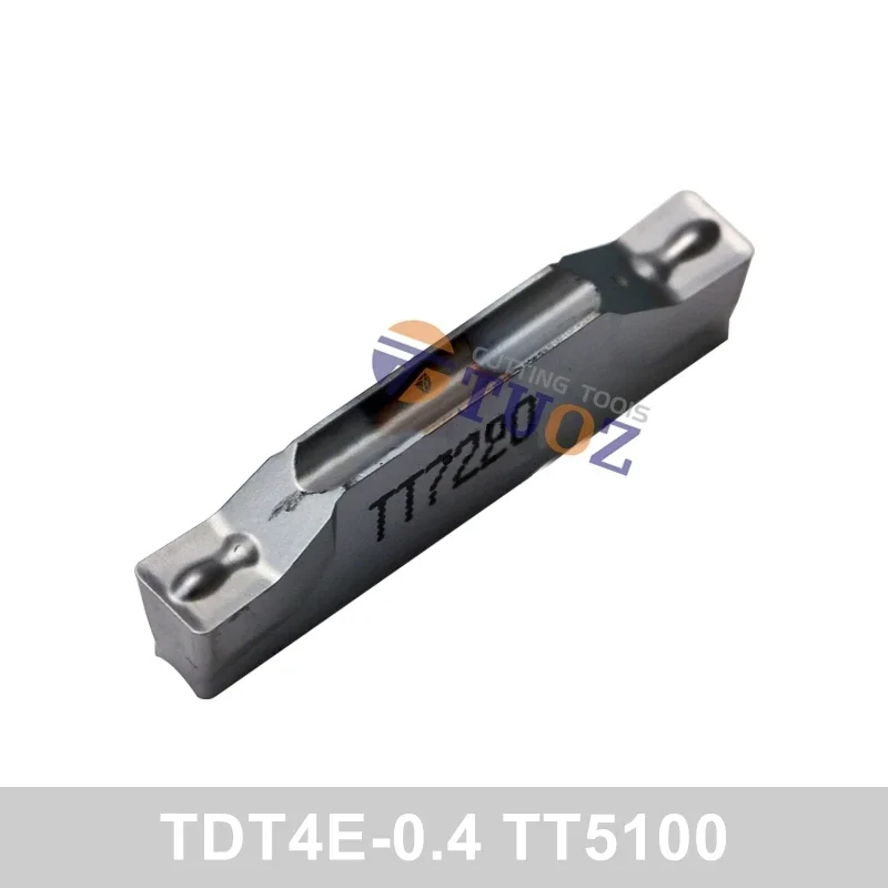 100% Original TDT4E-0.4 TDT4E TT5100 Carbide Grooving Inserts TDT 4E-0.4 4MM Slotted Blade Lathe Cutter Tool