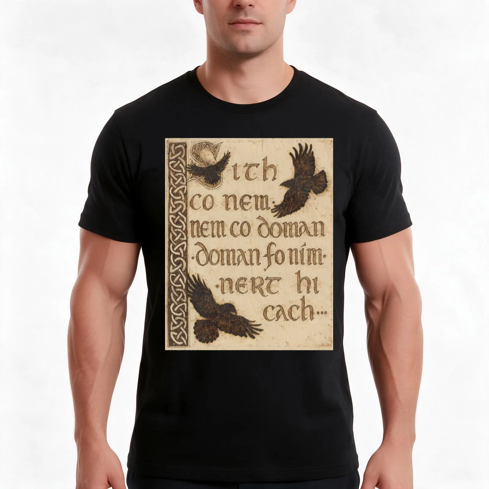 The Morrigan's Peace Prophecy - Sith Co Nem T-Shirt, Summer Casual Cotton Tee, Oversized Streetwear Tops, Vintage Graphic Print