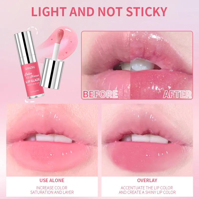 Lippenbalsem Lichter Liplijnen Anti-kraak Verzachtende Geile Jelly Verkleuring Lip Glazuur Hydraterende en Hydraterende Make-up