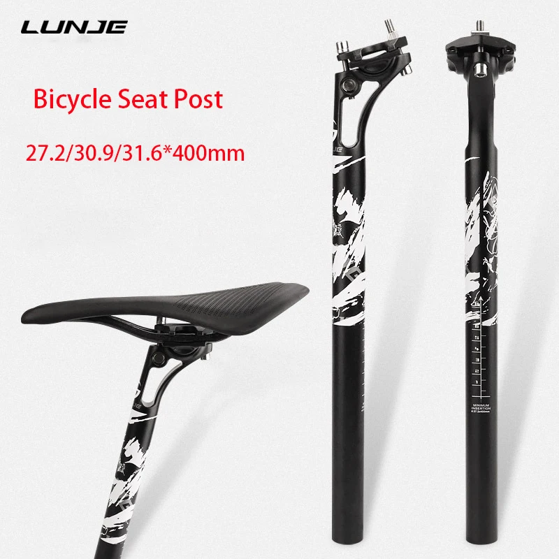 Bicycle Seatpost 27.2/30.9/31.6mmx400mm Ultralight Aluminum Alloy MTB Bike Seat Post Mountain Road Bike Seat Tube Cycling Part