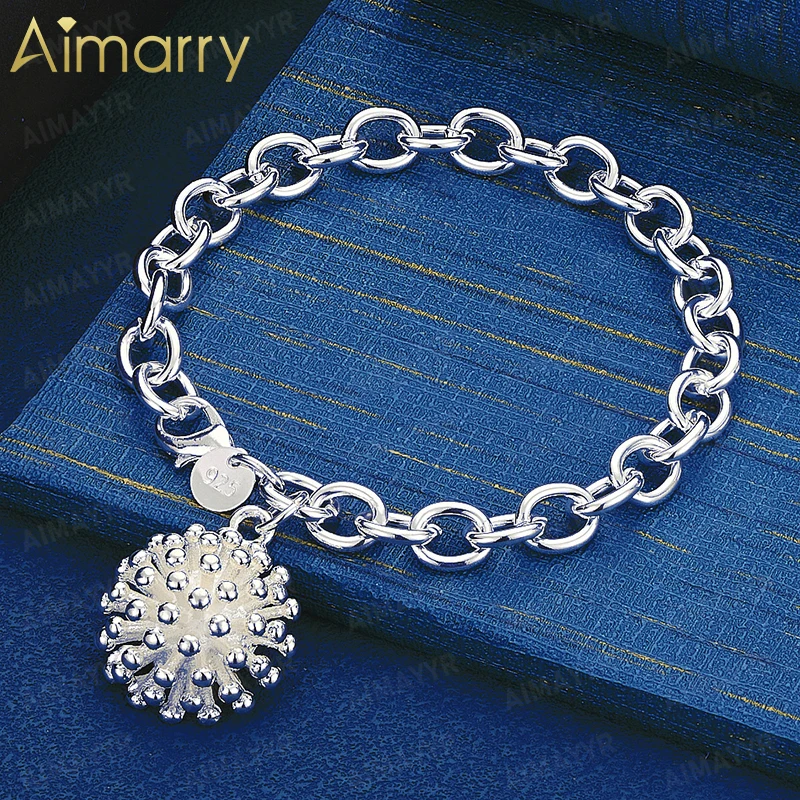 925 Sterling Silver Three-dimensional Dandelion Bracelet for Women's Parties Banquets Weddings High-quality Fashion Jewelry