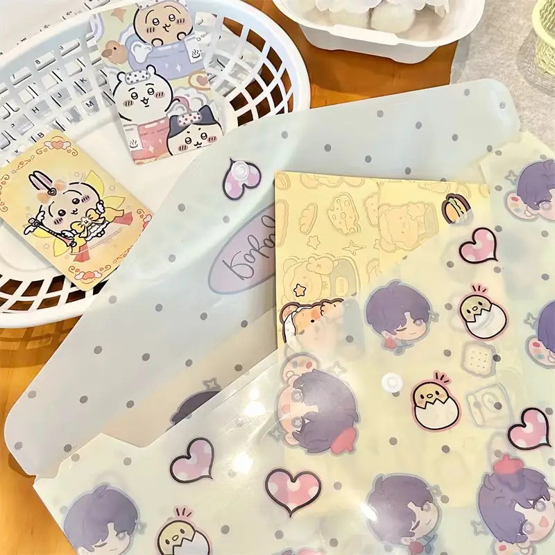 Game Love and Deepspace Cartoon A4 File Bag Transparent Test Paper Stationery Storage Bag Xavier Rafayel Shen Xinghui Qi Yu Gift