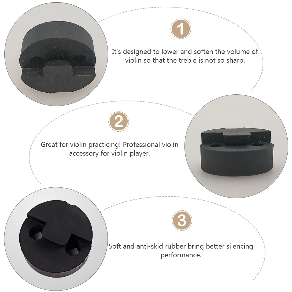 

Fiddle Practice Mute for Violin Volume Control Fiddle Practice Rubber Violin Practice Mute Fiddle Mute