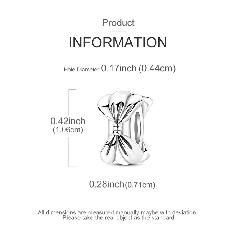 925 فضة سحر حبة تشيكوسلوفاكيا الزركون القوس مشبك ثابت استرخى صالح الأصلي سوار DIY بها بنفسك النساء المجوهرات هدية