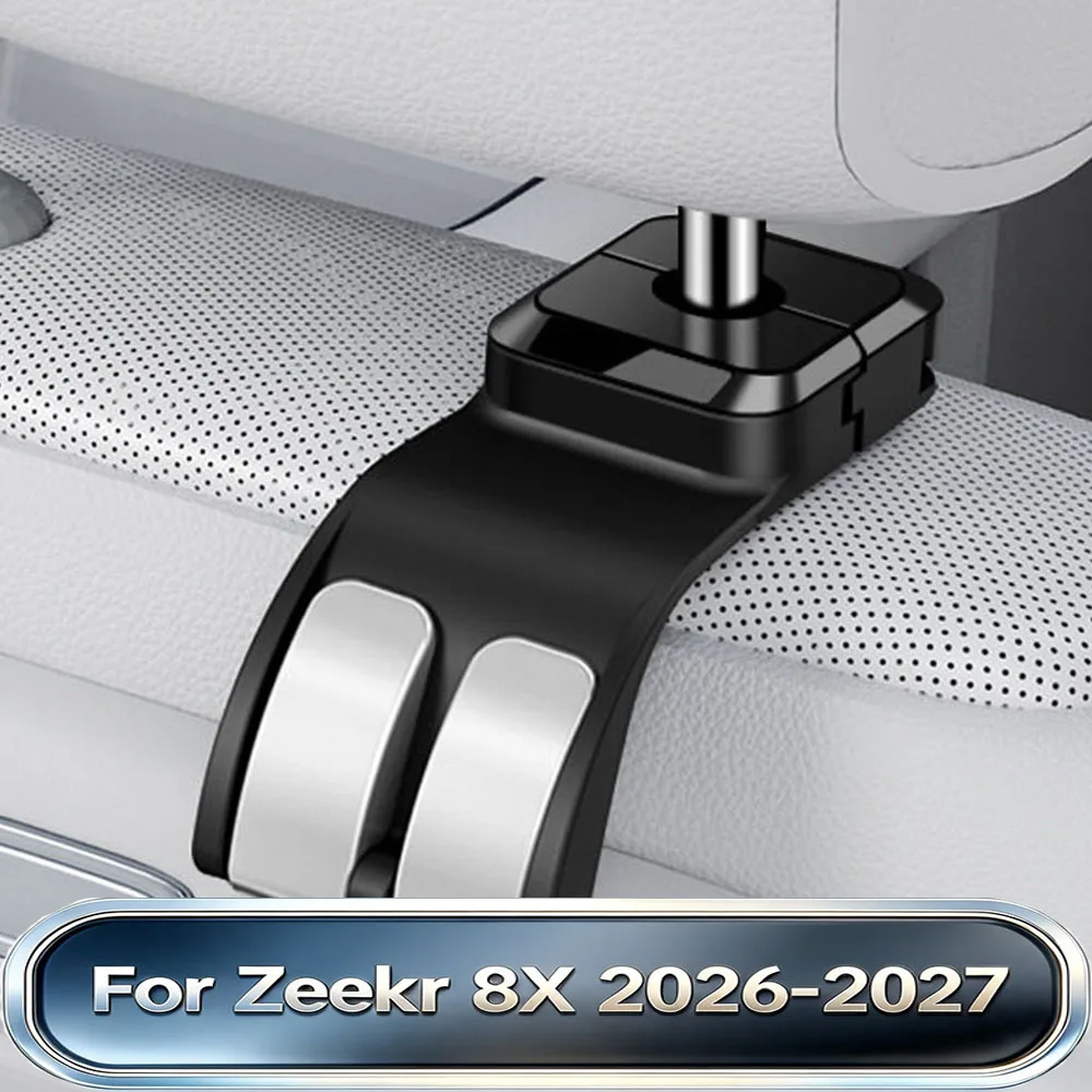 Fit For Zeekr 8X 9X 2026-2027 Rear Seat Hidden Hooks Car Storage Hanger Concealed Organizer Interior Modification Accessories