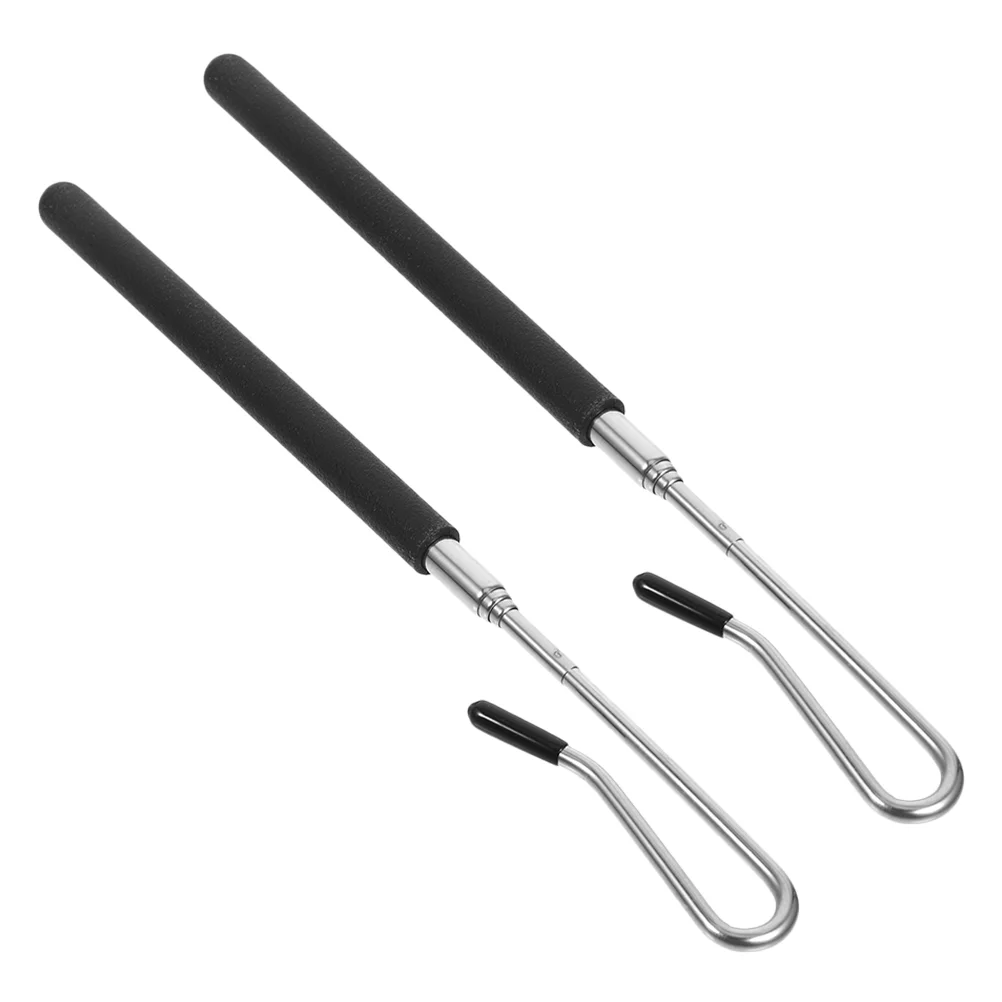 2 個赤ちゃんのおもちゃハンドパペットジョイスティックアーム運動ロッドハンドル操作調整可能なツール黒制御親子