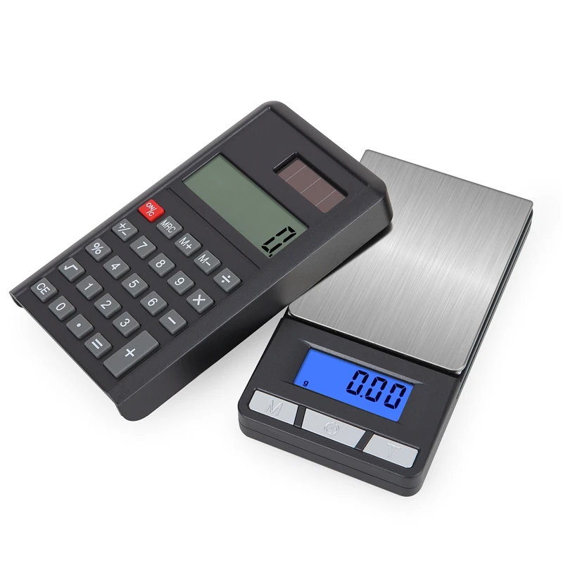 YAO Electronic Calculator Scale 200g 0.01g Precision Digital Jewelry Gold Gram Scales Blue LCD Mini Pocket Weight Balance 500g 0