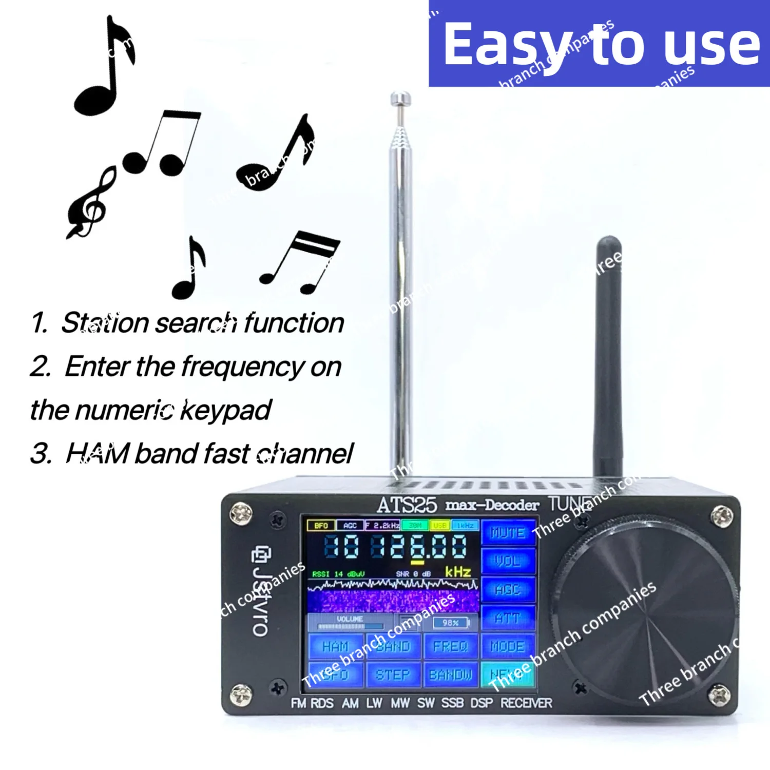 Registration Board 2023 New, Full-band Radio ATS-25 ATS25 Max-Decoder