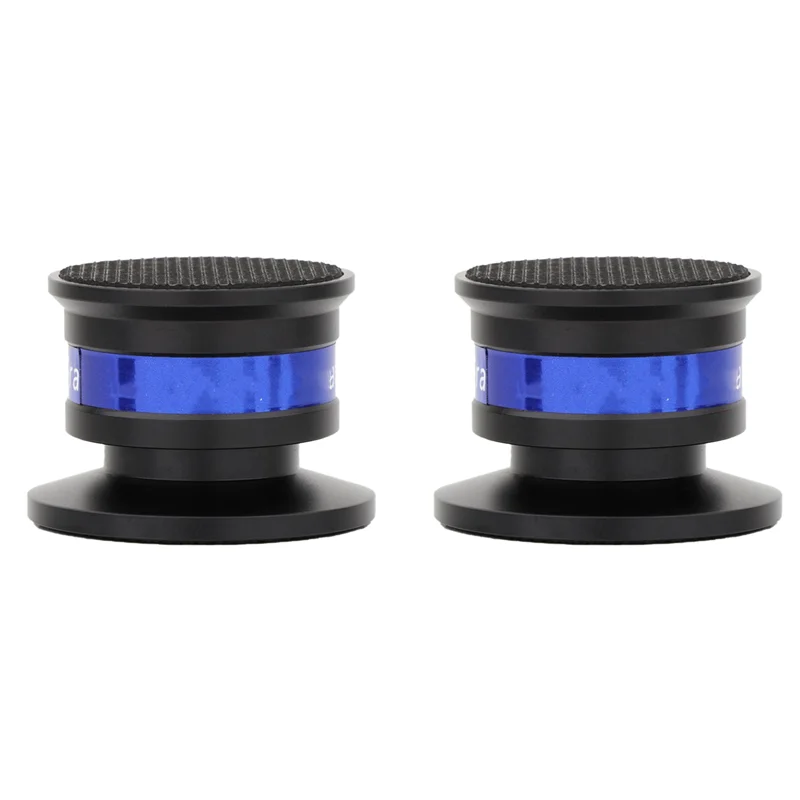 

【Sleek Design】2X Speaker Isolation Spikes Speaker Base Pads With Non-Slip Base Pad Aluminium Anti-Vibration For Turntable Amplif
