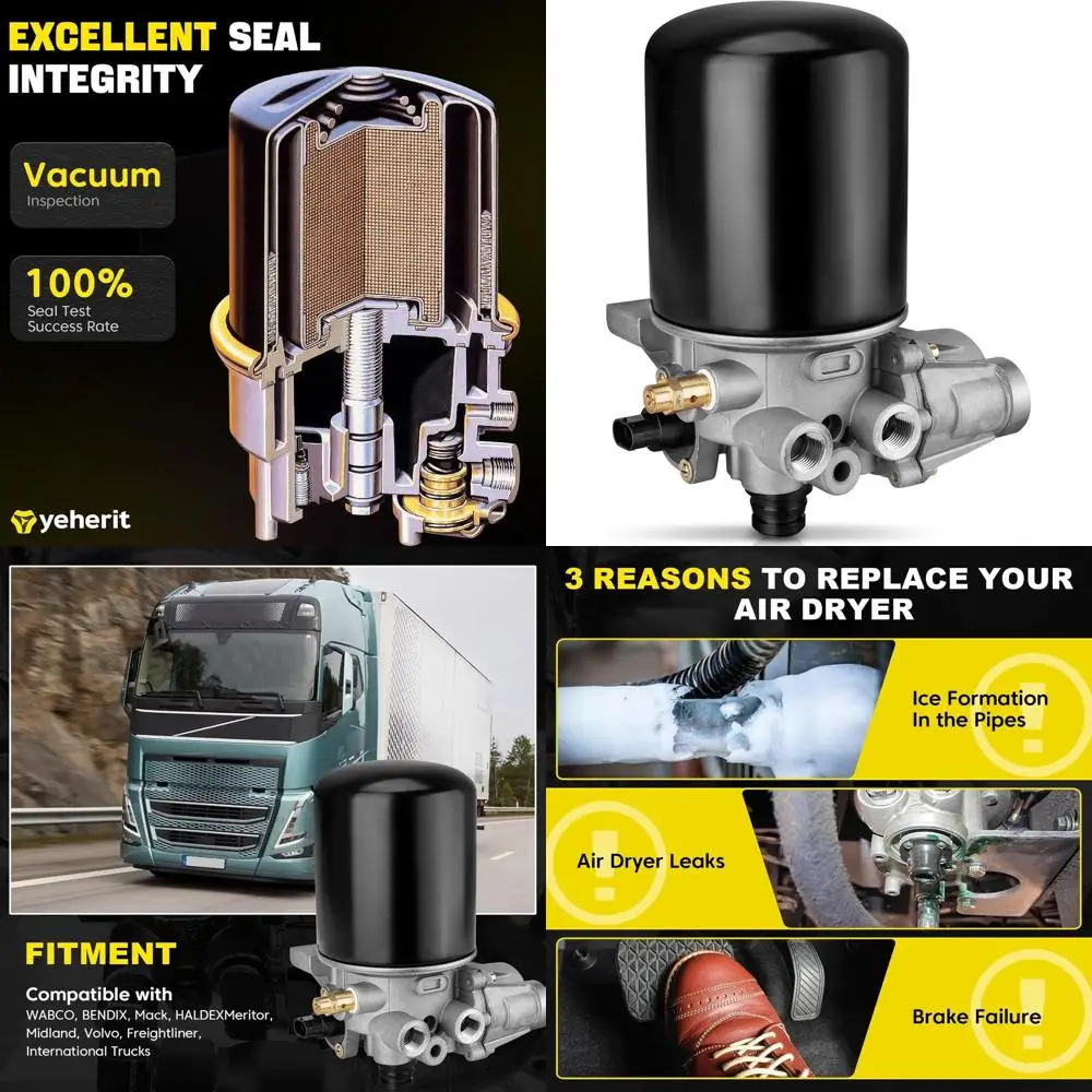 

R955205 Система осушителя воздуха 12 В, серия 1200, совместимая с WABCO, BENDIX, Mack, HALDEXMeritor, Midland, Volvo, Freightliner,